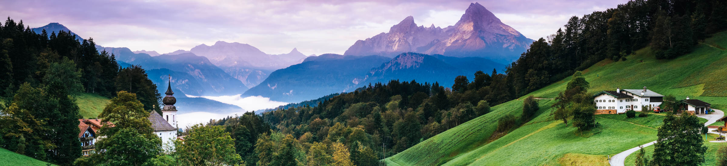 Blick auf die Berge und den See im Berchtesgardener Land, Vorstellung Bayerns Urlaubsregionen
